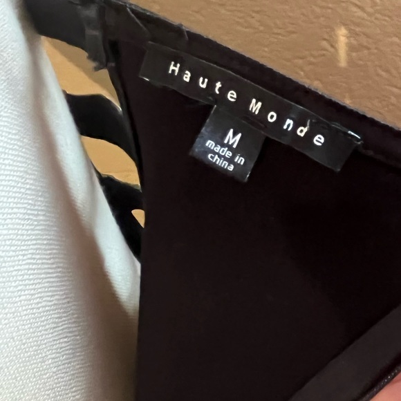 #15 Haute Monde Dress size medium color black beautiful ..Holidays coming up - Picture 8 of 8